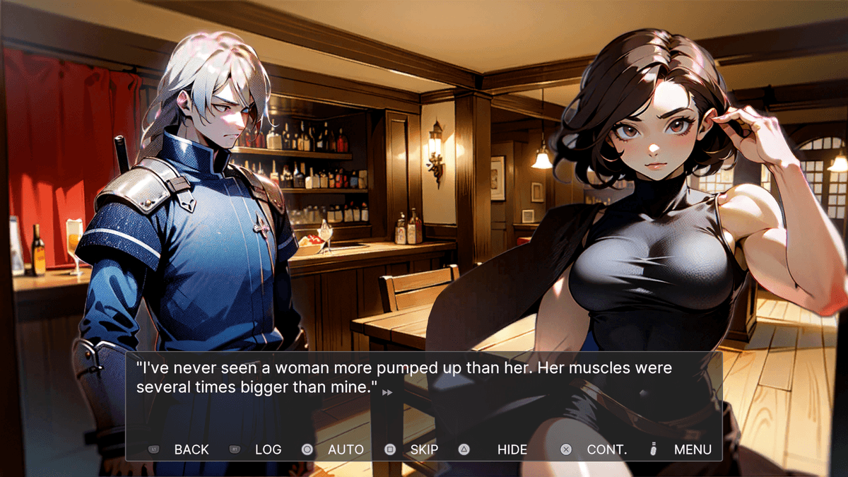 Heart of a Knight muscles woman