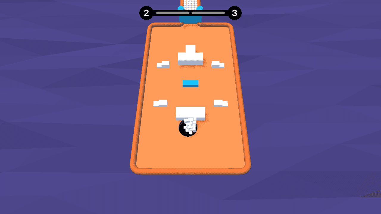 Hole Theory game screen showing hole puzzle