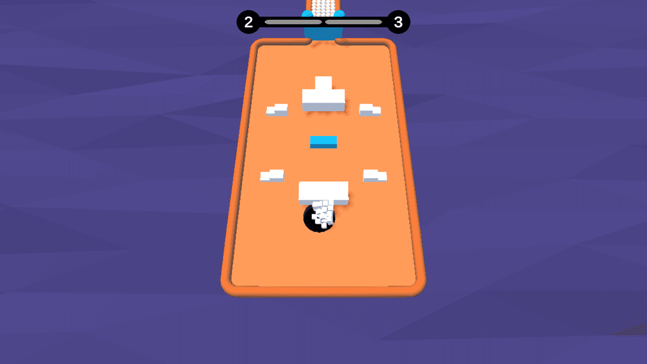 Hole Theory game screen showing hole puzzle