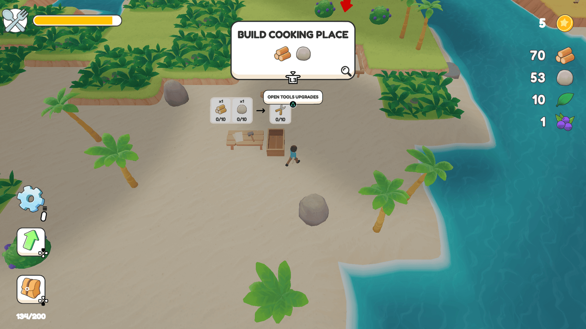 Island Trouble - Buillding and crafting