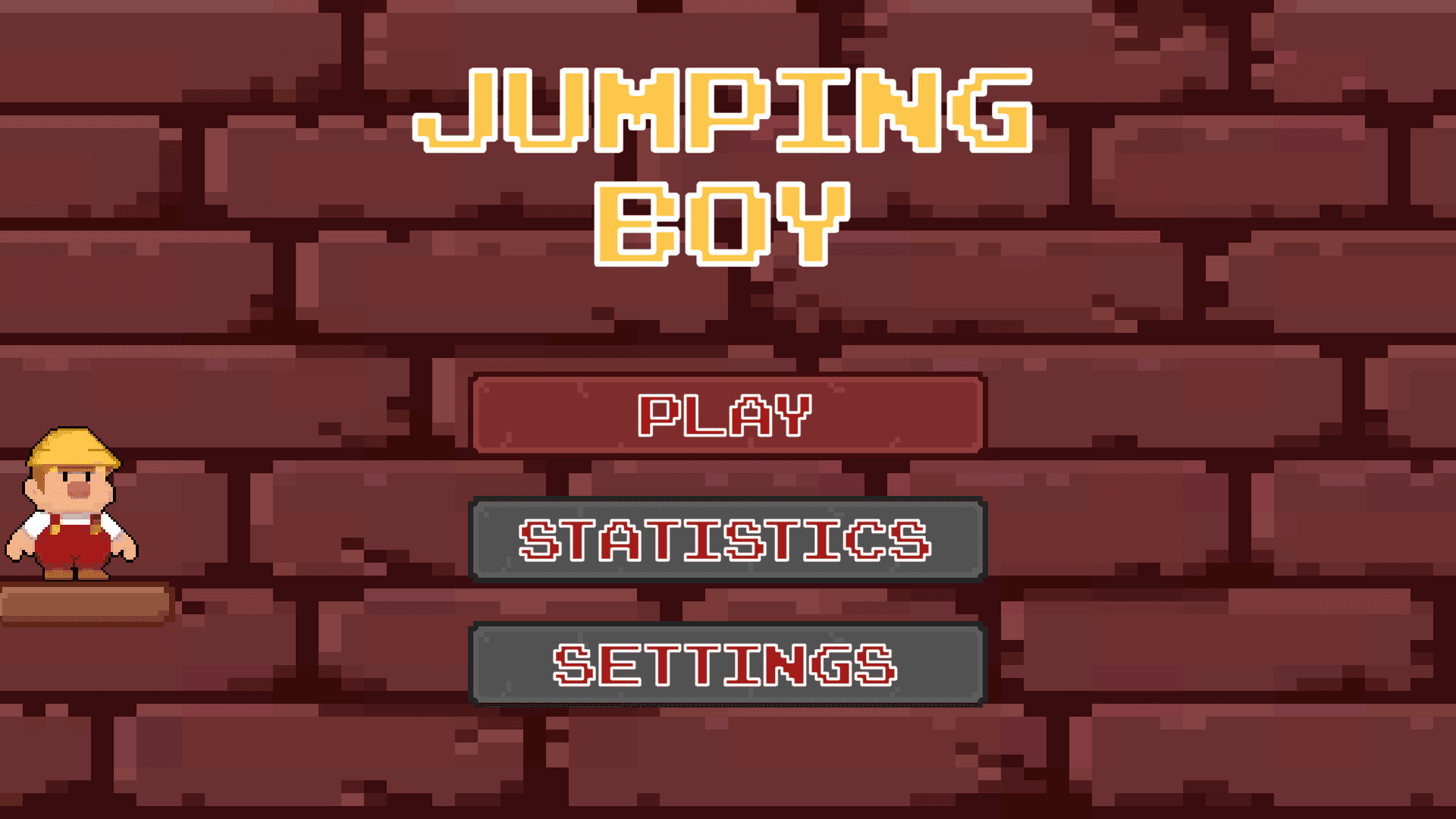 Jumping Boy - Game Menu