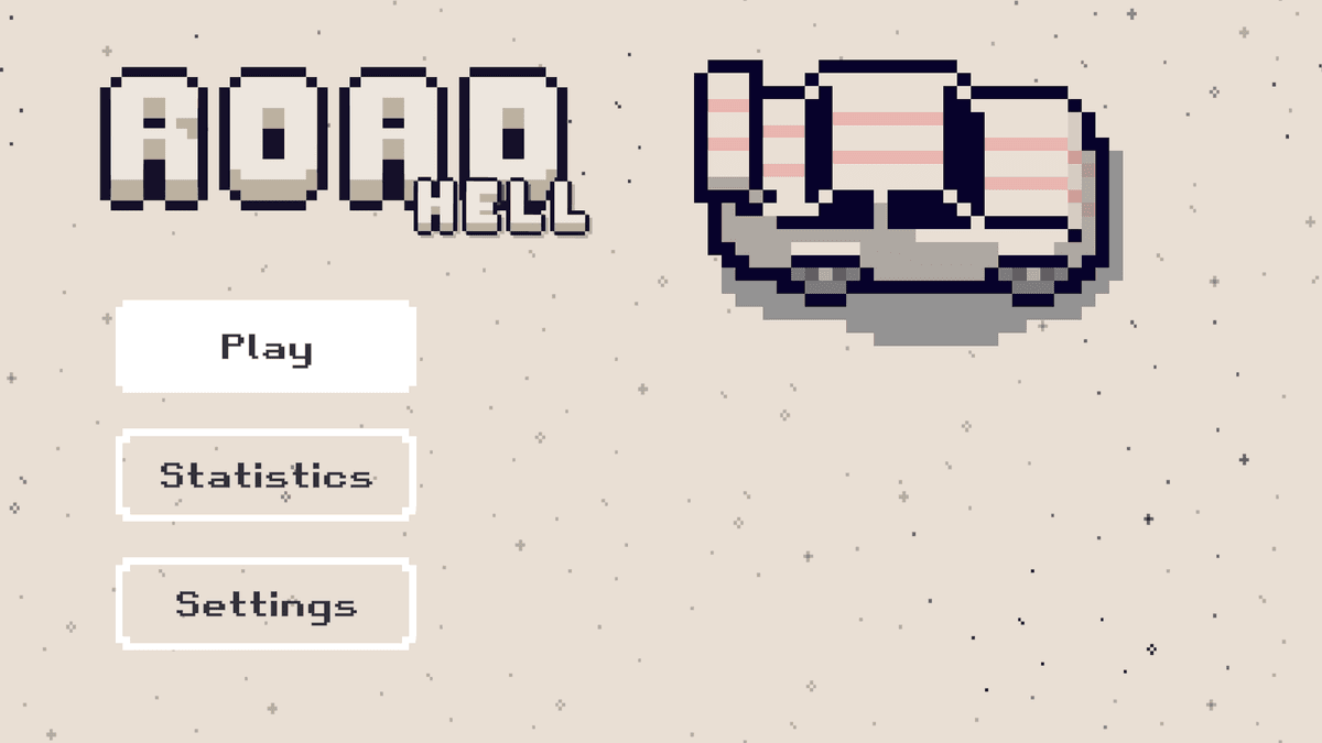 Road Hell Game Menu