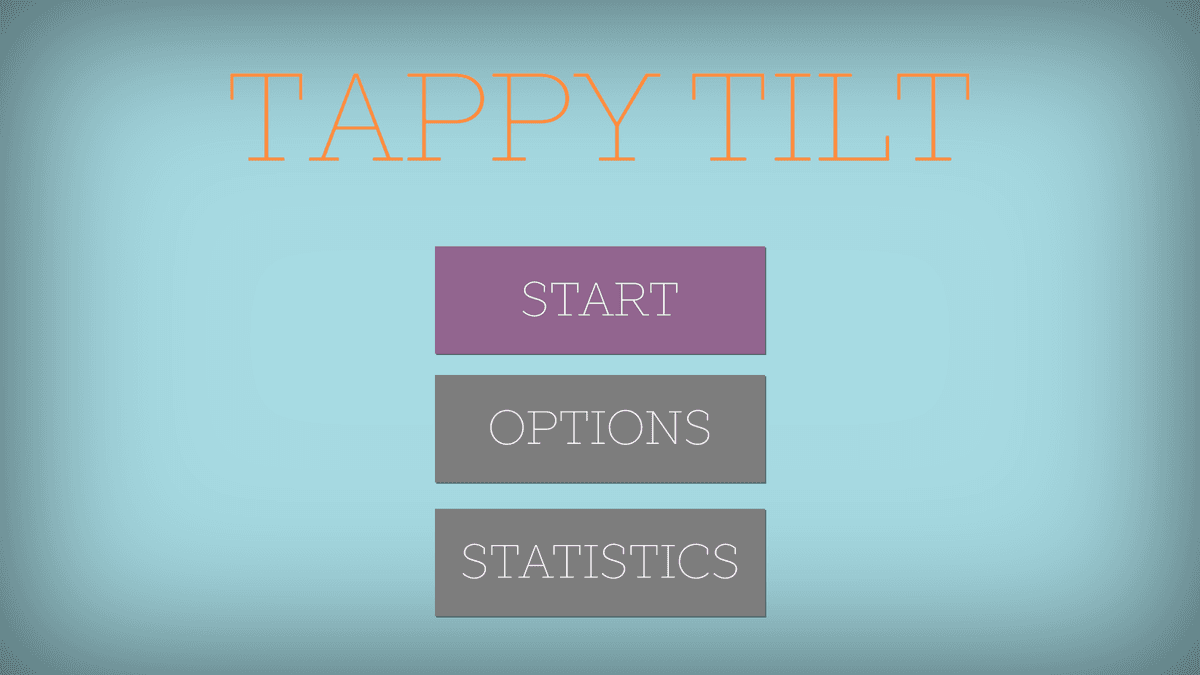 Tappy Tilt game screen showing tilting puzzle